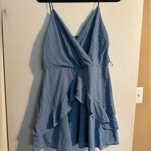NWT Trixxi Mini Dress in Light Blue, size XL